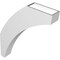 Ekena Millwork 4-in. W x 22-in. D x 28-in. H Thorton Architectural Grade PVC Knee Brace BRCP04X22X28THR - alternate 2